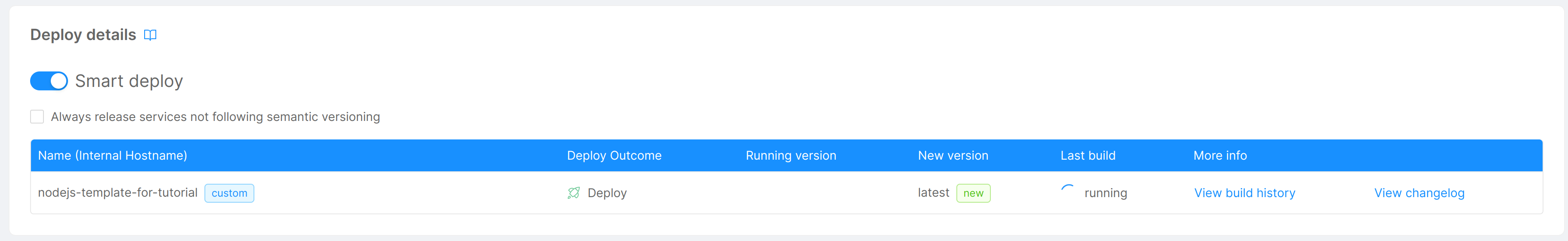 Deploy Details