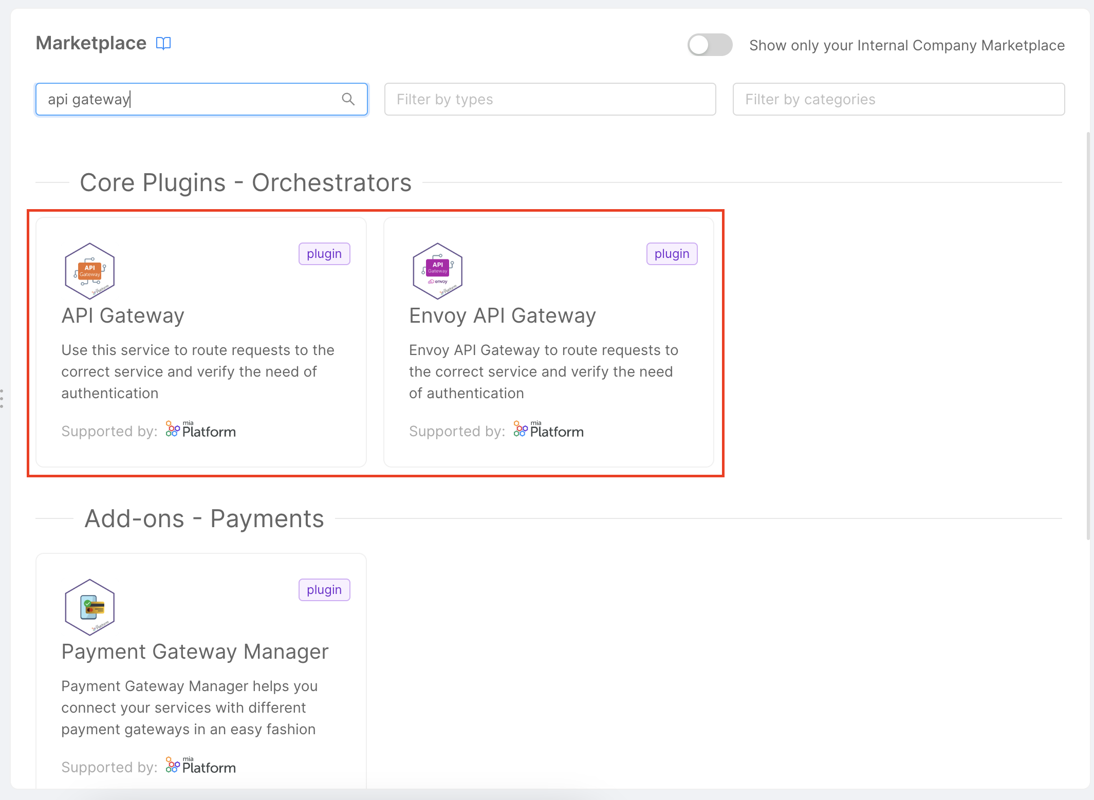 Install API Gateway