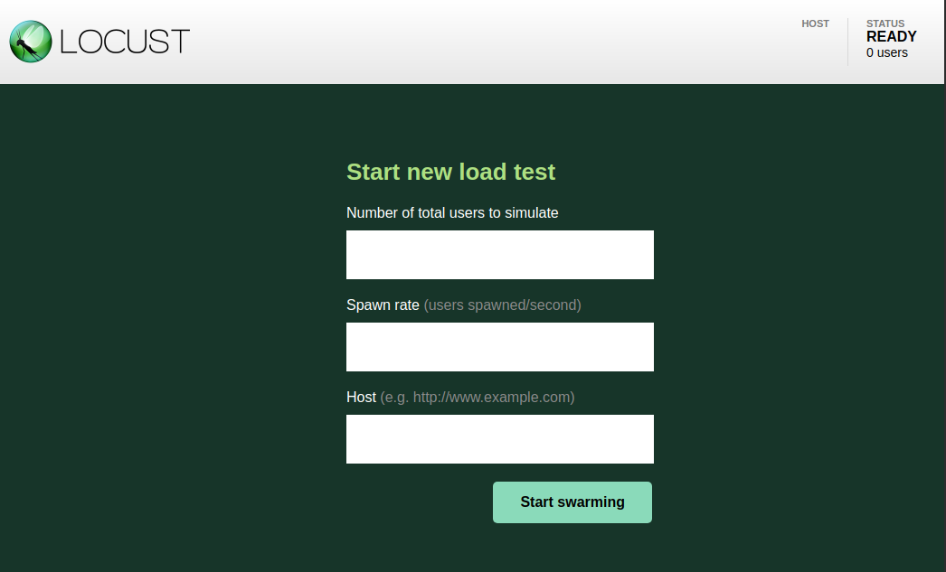 locust homepage