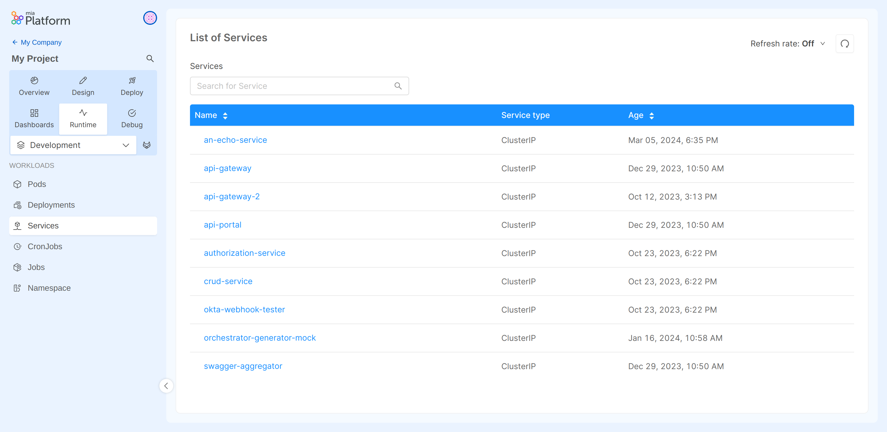 list_of_services