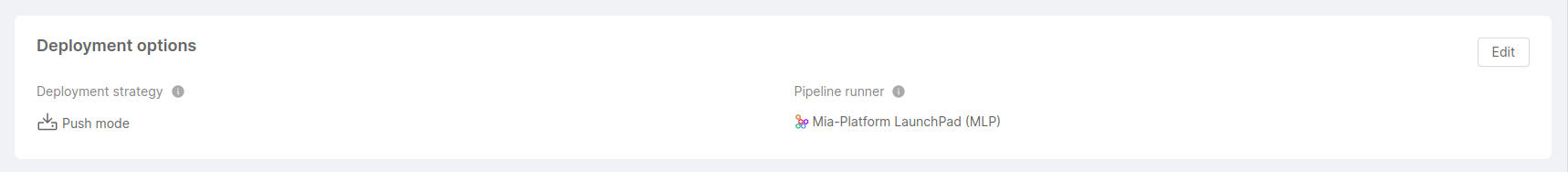 runtime settings