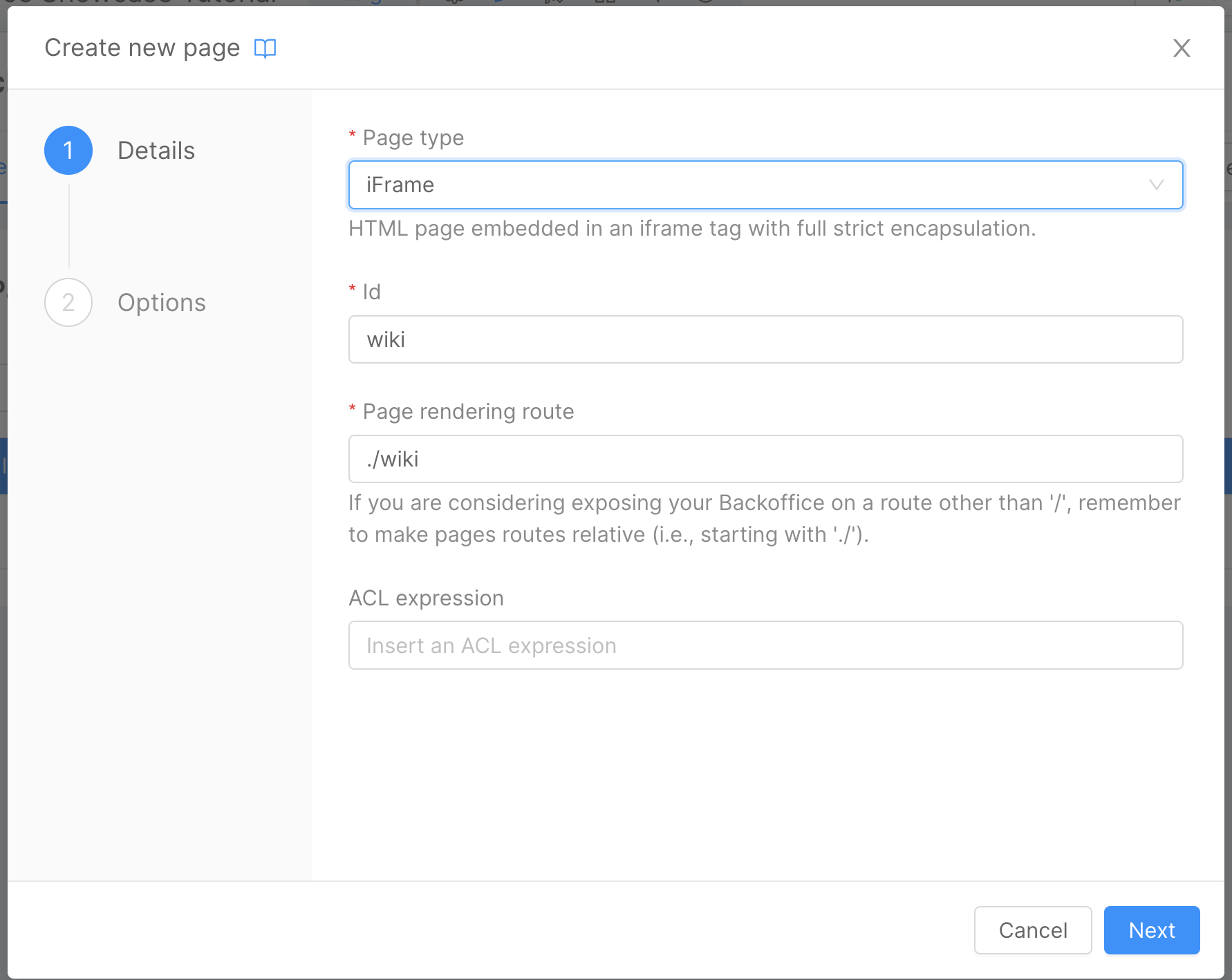 Create New Page