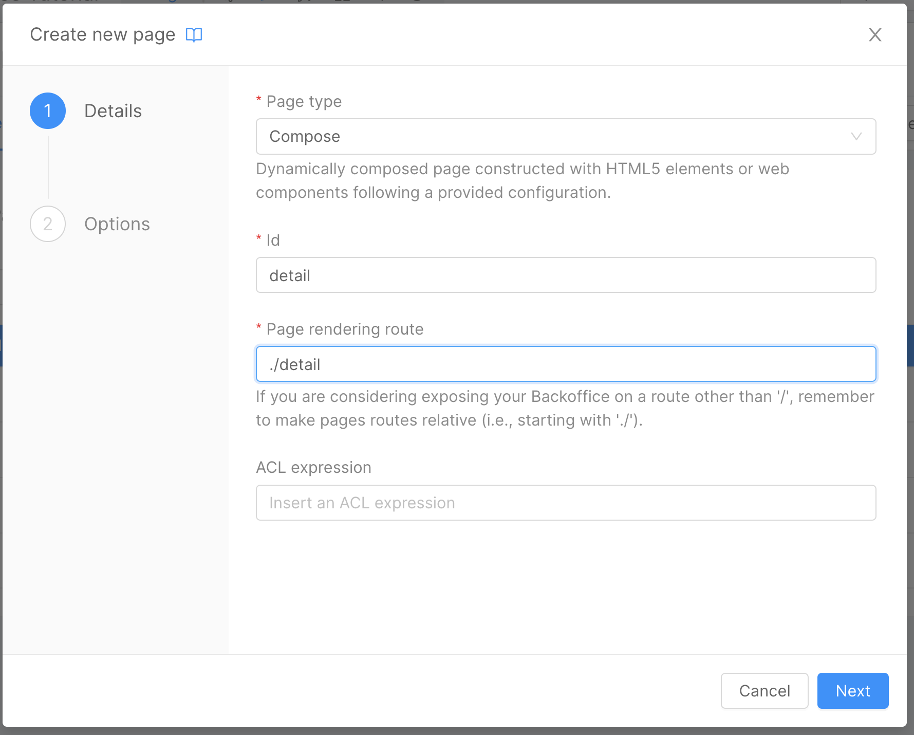 Create New Page